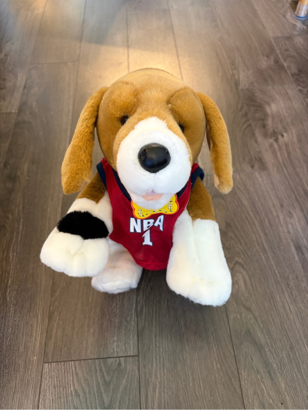 Build a Bear dog with NBA jersey